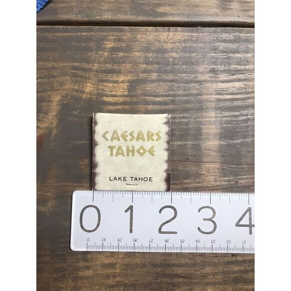 Caesars Tahoe Lake Tahoe NV Matchbook Vintage Paper Matches 5 Missing - Picture 2 of 5